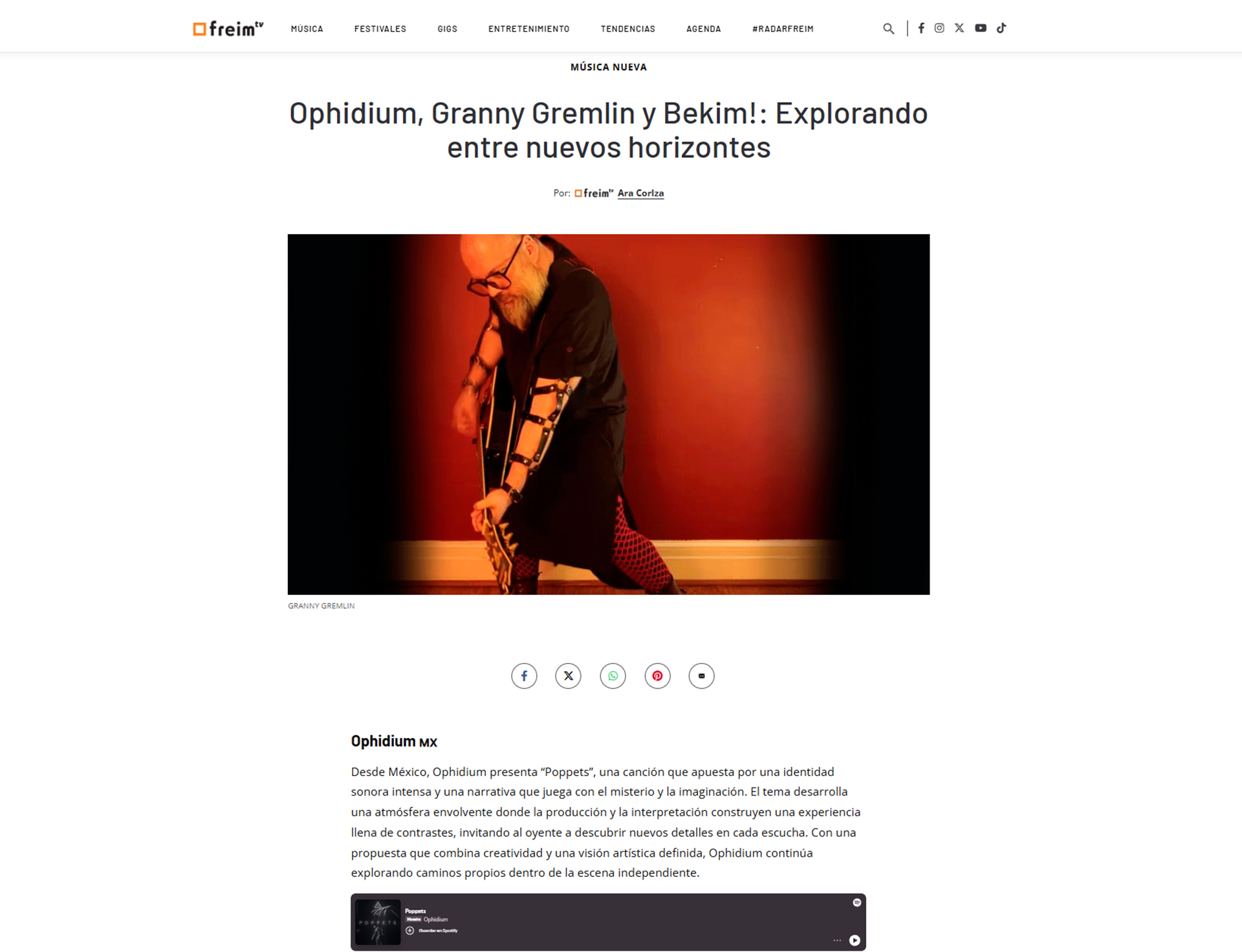 FreimTv - Ophidium, Granny Gremlin y Bekim: Explorando entre nuevos horizontes
