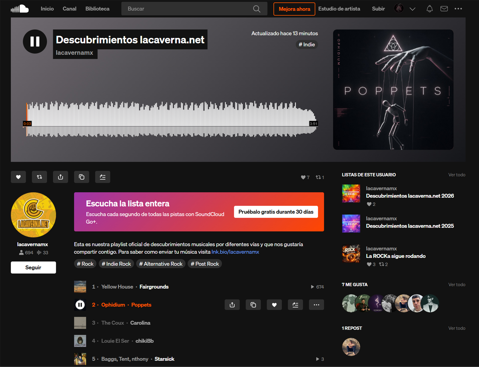 SoundCloud - Descubrimientos lacaverna.net